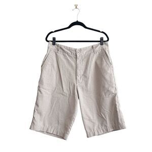 Billabong Mens Casual Summer Shorts Pinstripes Brown Size 34